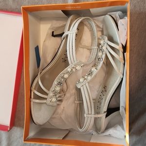 Silver High Heel Sandals